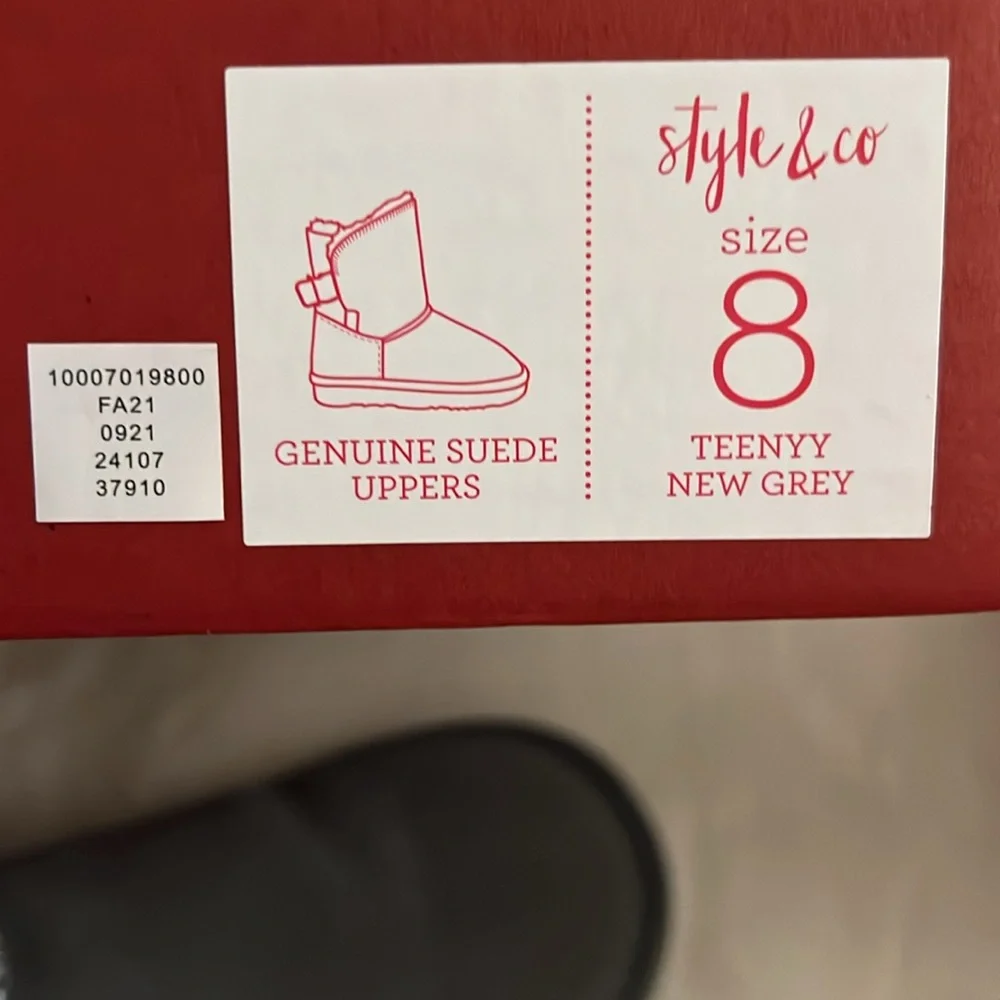 Style & Co. Dark Gray Boots - New With Tags - Picture 10 of 10